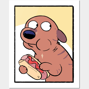 Ketchup on a Hotdog Posters and Art